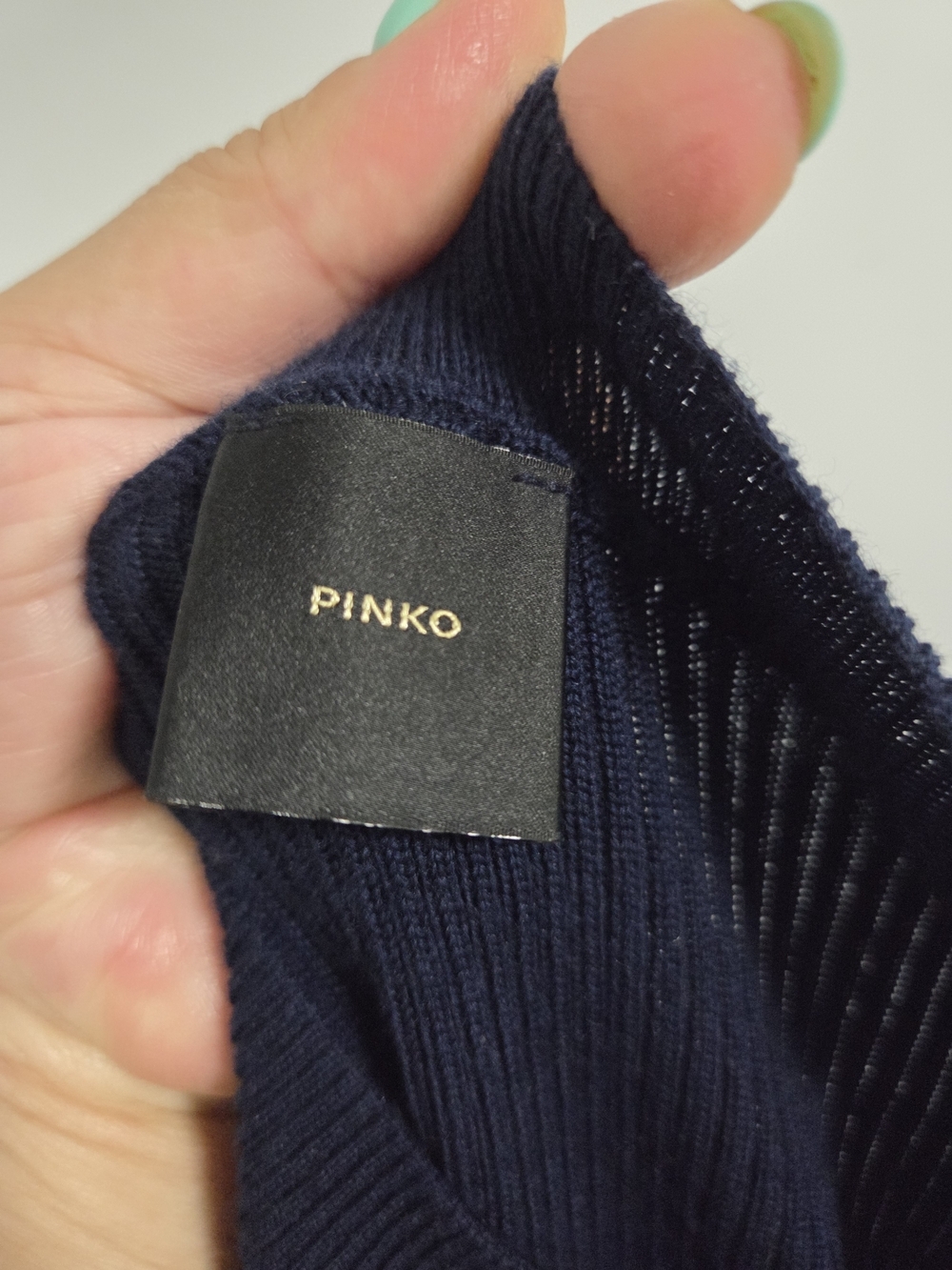 PINKO Ribbed Stretch Wool Jumper - Picture 3 of 8